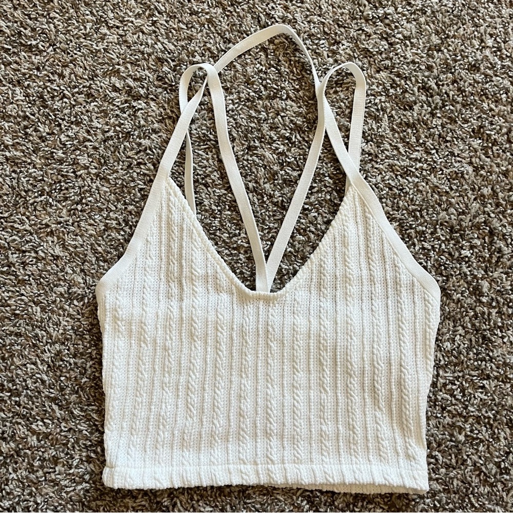 Zara White Strappy Tank - New Without Tags size Small